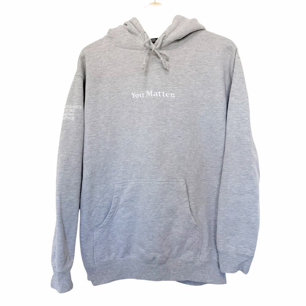 You Matter by Demetrius Harmon Gray Hoodie Sz M